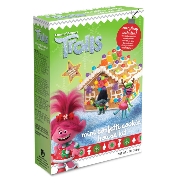 Trolls Mini Confetti Cookie House Kit - Packed (14) per case - 12147