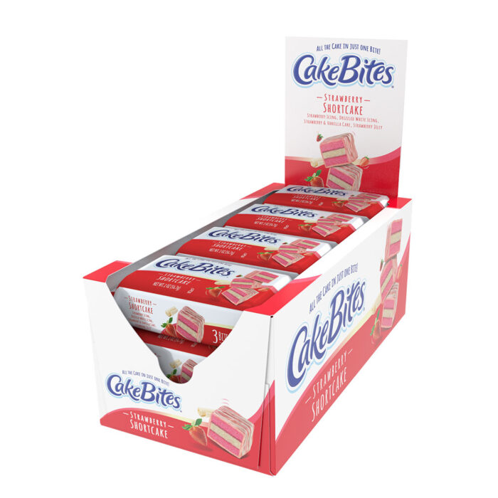 Strawberry Shortcake Cake Bites 12 ct. Displays 16595 - Includes (8) displays containing (12) pieces in each display