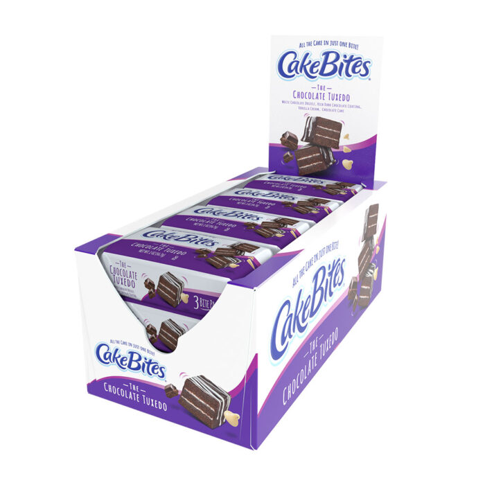 Chocolate Tuxedo Cake Bites 12 ct. Displays 17695 - Includes (8) displays containing (12) pieces in each display -