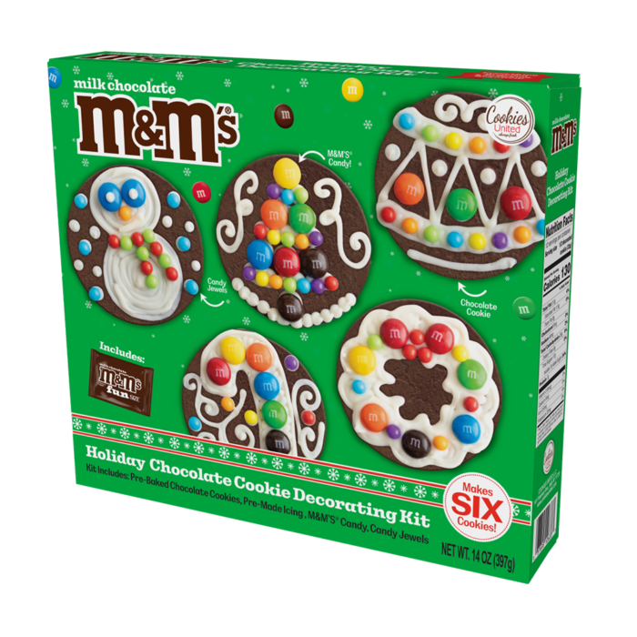 M&M Holiday Chocolate Cookie Decorating Kit - 12633