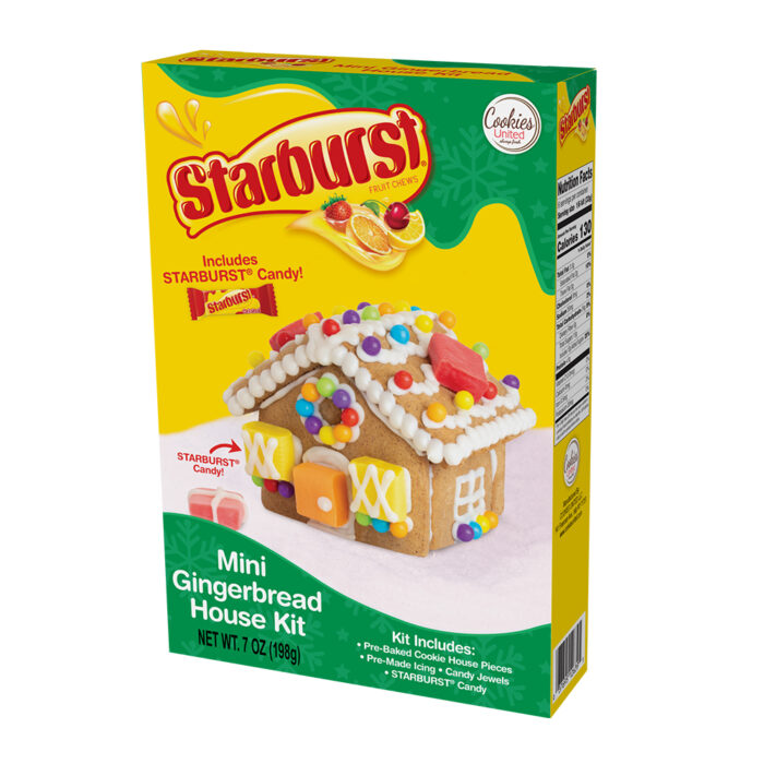 Starburst Mini Gingerbread House Kit - Packed (14) per case - 12639