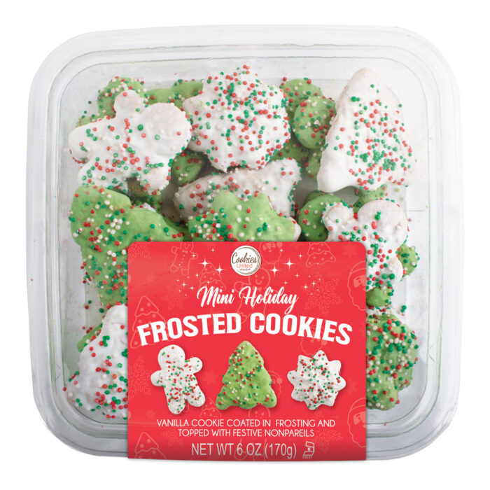 Mini Holiday Frosted Cookies - 6 oz - 12782