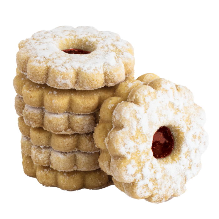 NEW Mini Raspberry Linzer Tart - Packed in 5 lb. bulk - 00065 NEW ITEM